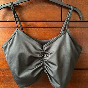 Pink active sports bra